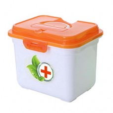 Kit de médecine portable multi-cellulaire créatif Boîte médicale de voyage  orange - B071FQQZPP