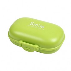 Pocket Pill Organizer Box Case 4 Compartments Medicine Storage Container  Green - B010DIXGKE