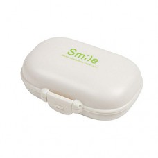 Pocket Pill Organizer Box Case 4 Compartments Medicine Storage Container  White - B010DIYW8O
