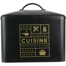 Promobo Boite De Rangement Cuisine Design Luxe Collection Black - B07DSRJ1SH