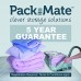 Packmate ® - Lot de 2 housses de rangement sous vide pour vêtements  grande couette  draps  etc. - compression avec aspirateur - très grande taille/90 x 110 cm - B0070WSF8A