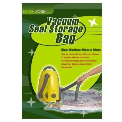 Home Zone Pack de 5 sacs de rangement sous vide économiseur d'espace ( Taille 60 x 50cm ) - B004XZH8MQ