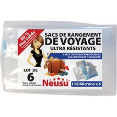 Neusu Sacs Sous Vide De Voyage À Rouler  Supérieur 110 Microns  Lot de 6 40x60cm - B01KTUVU36