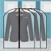 Leisial Lot de 5 Housses de vêtements Housses de protection transparentes zippées pour costumes manteaux Jupes Robe - B06Y62ZF69