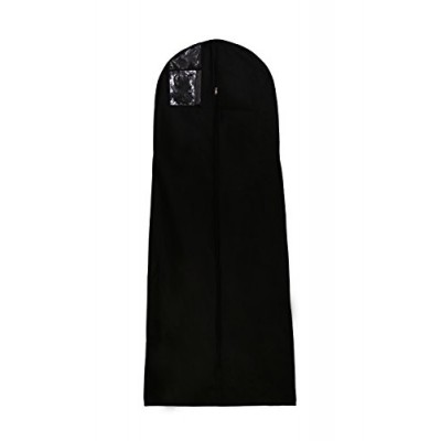 Afufu Housse de Robe de Mariée Respirant Housse à Vêtements Plus Long pour Costumes Manteaux Vestes Pantalons 180 cm (Noir) - B07DK93JYX