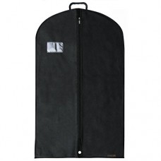 Hangerworld - Housse en matière respirante pour costumes Noir 102 x 60cm - B01DCAO3C0
