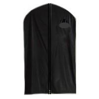 HBCOLLECTION Lot de 5 housses de protection pour vêtements format court (chemise veste...) noir - idéal transport ou rangement - B00T4H98S0