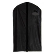 HBCOLLECTION Lot de 5 housses de protection pour vêtements format court (chemise veste...) noir - idéal transport ou rangement - B00T4H98S0