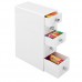 mDesign boite-tiroir blanche - mini commode à tiroir polyvalente – boite de rangement pratique à 4 tiroirs - B0170RBADG