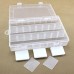 Cdet 1PC Conteneur de perles en plastique transparent démontable avec 24 cellules Pratique Boîte de rangement de bureau tiroir 19x13x3 6cm - B074V3GXRL