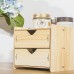 Meuble de rangement en bois multicouche tiroir Bureau de locker autoportante finition boîte de rangement petit meuble objet Organisateur-D - B07BKVSGXP