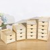 Meuble de rangement en bois multicouche tiroir Bureau de locker autoportante finition boîte de rangement petit meuble objet Organisateur-D - B07BKVSGXP