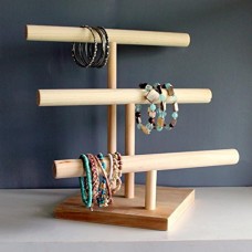 MAFYU Ewelry Stockage bijoux bois bijoux cadre d'affichage Collier Bracelet rack Rack de stockage - B07DPDLL1C