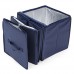 OUNONA Auto Trunk Storage Box Container Big Capacity Foldable Expandable Cargo Trunk Organizer 4 Grids Bin (Navy) - B07CXGNFCW