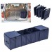 OUNONA Auto Trunk Storage Box Container Big Capacity Foldable Expandable Cargo Trunk Organizer 4 Grids Bin (Navy) - B07CXGNFCW