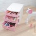 Cosmetic Holder Organizer Dresser Bureau Tiroir De Rangement Boîte De Tri Pink - B07CQSVP4M
