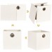 MaidMAX bacs de rangement pliable  Boîtes/Tiroirs en Tissu Cube de Rangement avec poignées en métal double  beige  lot de 6 - B07BML69YH