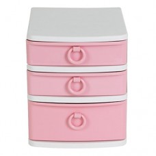 Cosmetic Holder Organizer Dresser Bureau Tiroir De Rangement Boîte De Tri Pink - B07CQSVP4M