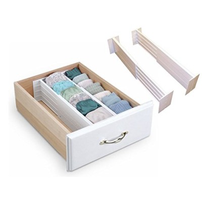 FiNeWaY@ SET OF 2 DRAWER DIVIDERS PARTITION SPRING LOADED EXPANDABLE KITCHEN BEDROOM ORGANISER by FiNeWaY - B01D57JB22