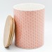 Géométriques Porcelaine Biscuit Barrel Patterned / Canister - Corail / Orange - B07B8M82KB