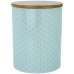 Géométriques Porcelaine Biscuit Barrel Patterned / Canister - Bleu clair - Lot de 3 - B07B8M6TM1